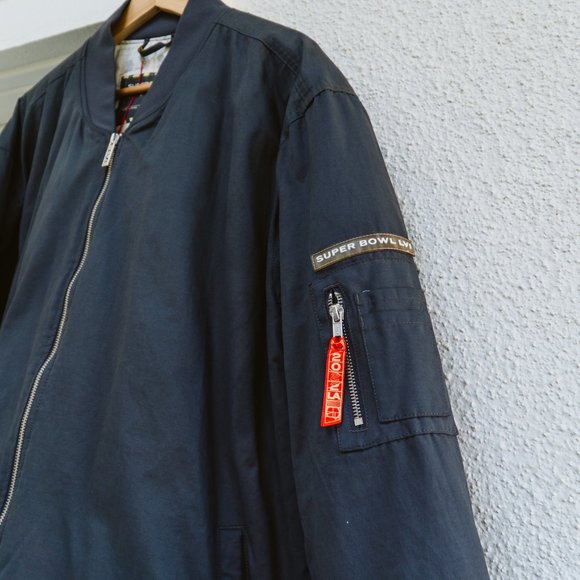 Men's 2022 Superbowl Gray Bomber Jacket - Picture 3 of 7